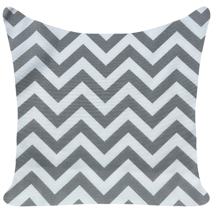 Zigzag Grey and white