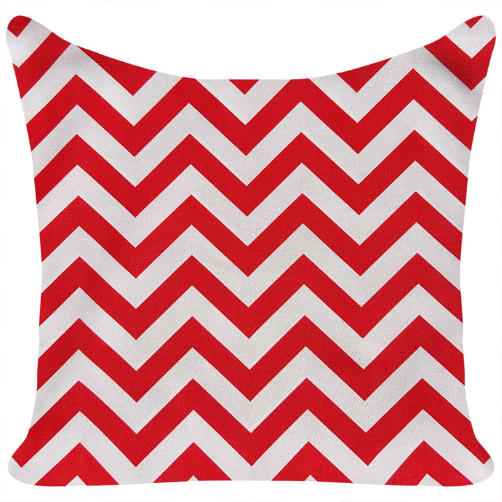 Zigzag Bright Red and White