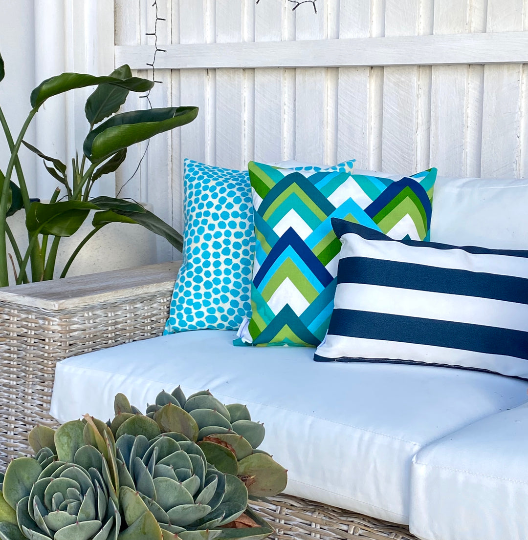 Puff Dotty Turquoise