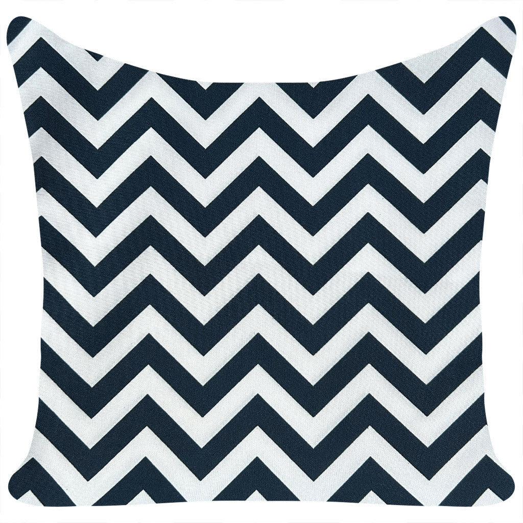 Zigzag Navy and White