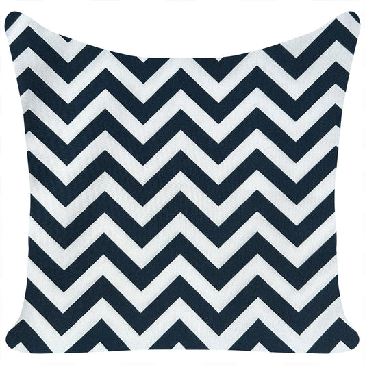 Zigzag Navy and White