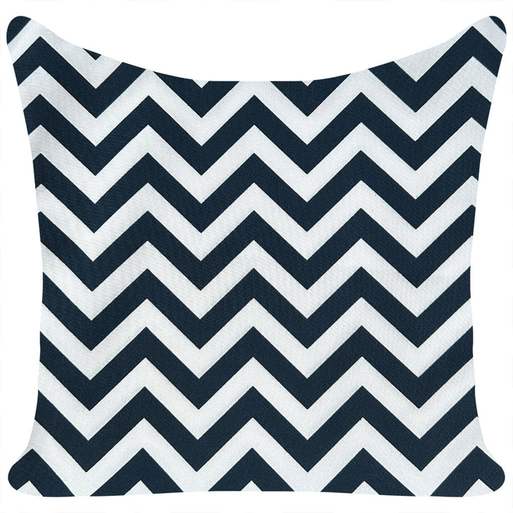 Zigzag Navy and White