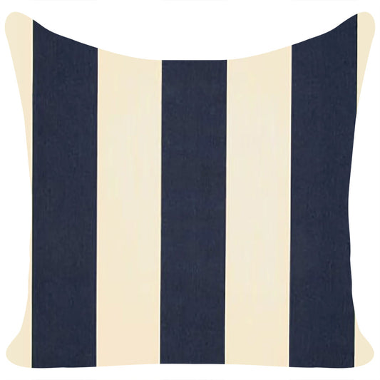 Vertical Stripe Navy and Ivory