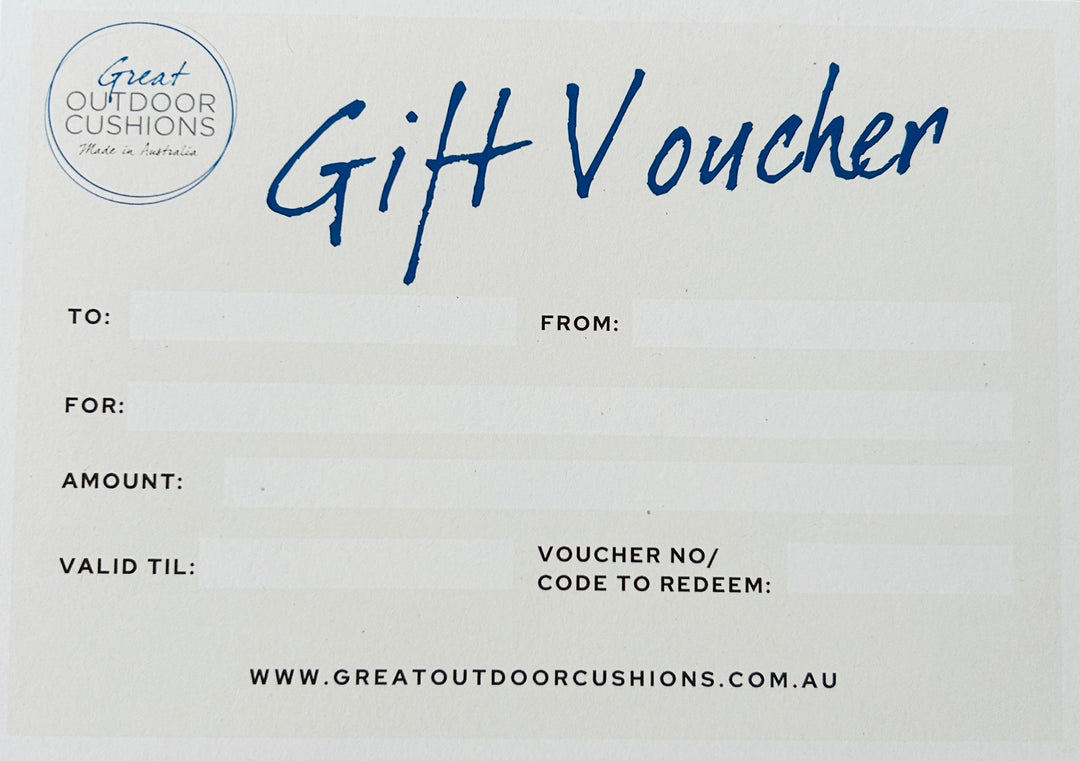 Gift Voucher Great Outdoor Cushions