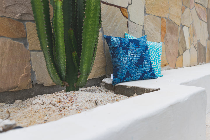 Puff Dotty Turquoise